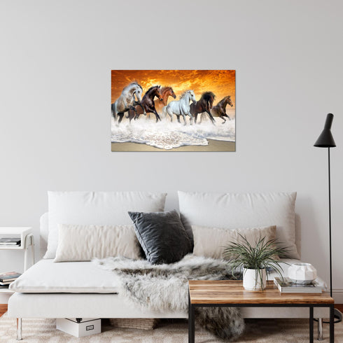 Wandbilder Wohnzimmer XXL Pferde Moderne Bilder Tiere